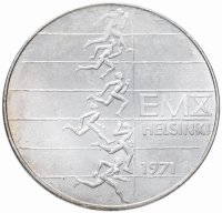 купить Финляндия 10 марок 1971 "10-й чемпионат Европы по лёгкой атлетике 1971 года в Хельсинки"