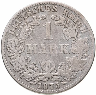 купить Германия (Германская империя) 1 марка 1875"J"