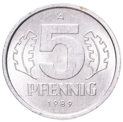 купить Германия (ГДР) 5 пфеннигов 1989