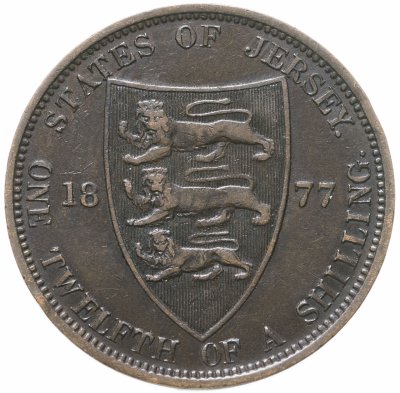 купить Джерси 1/12 шиллинга (shilling) 1877