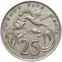 Купить Ямайка 25 центов 1984