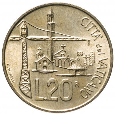 купить Ватикан 20 лир (lire) 1991