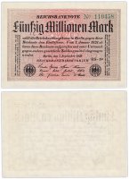 купить Германия 50000000 марок 1923 (Pick 109) Со знаком номера