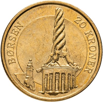купить Дания 20 крон (kroner) 2003 "Башня Фондовой биржи Борсен, Копенгаген"