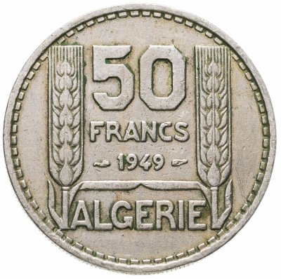 купить Алжир 50 франков (francs) 1949