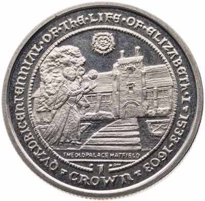 купить Гибралтар 1 крона 2003 "Жизнь Елизаветы I - Старый дворец Хатфилд