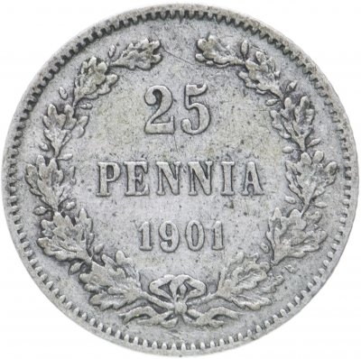 купить 25 пенни 1901 L, монета для Финляндии