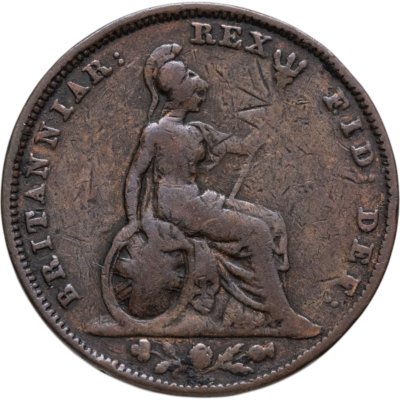 купить Великобритания 1 фартинг (farthing) 1834