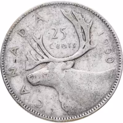 купить Канада 25 центов (cents) 1948-1952