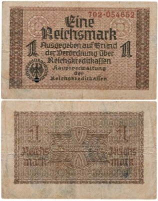 купить Германия,Третий Рейх 1 марка 1939-1945