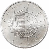 Купить Германия (ФРГ) 10 марок 1989 "2000 лет городу Бонн"