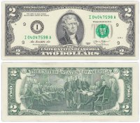 купить США 2 доллара 2013 (Pick 538) I-Миннеаполис "FW" (Fort Worth)