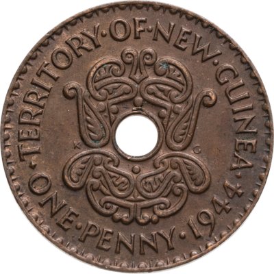 купить Новая Гвинея 1 пенни (penny) 1944