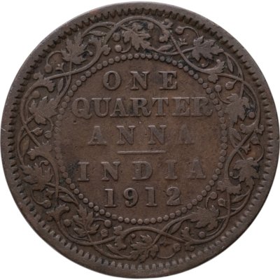 купить Индия (Британская) 1/4 анны (anna) 1912
