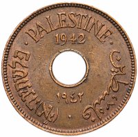 Купить Палестина 10 милей (mils) 1942