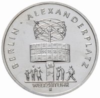 купить Германия (ГДР) 5 марок 1987 "750 лет Берлину – Александрплац"