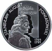 Купить Польша 10 злотых 2005 "Польские Короли: Станислав II Август Понятовский (1764-1795) большой портрет"