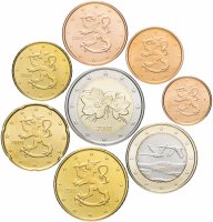 купить Финляндия годовой набор евро 2009 (8 монет, мешковые)