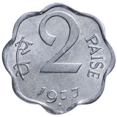 купить Индия 2 пайса (paise) 1977