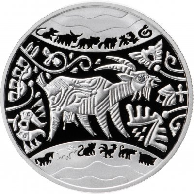 купить Украина 5 гривен 2015 Proof "Восточный календарь - Год Козы"