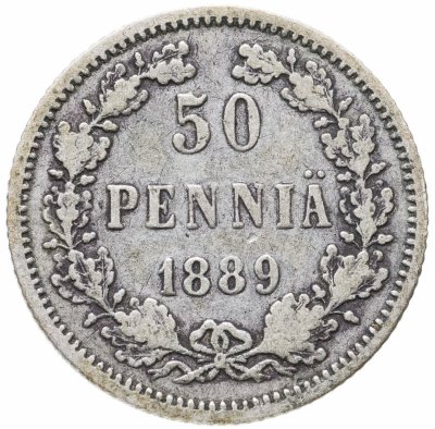 купить 50 пенни 1889 L, для Финляндии