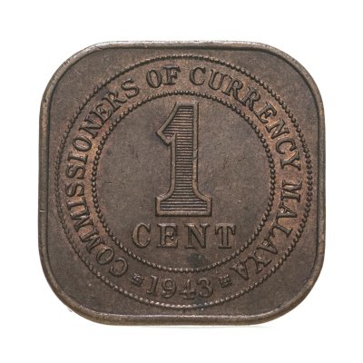 купить Малайя 1 цент (cent) 1943