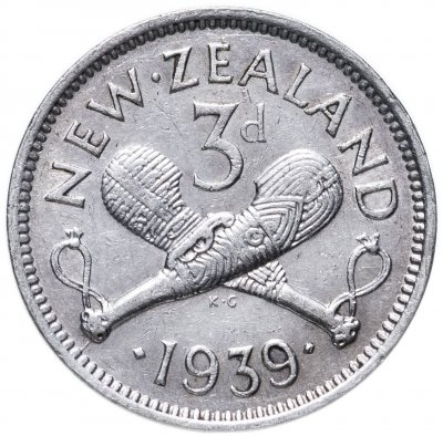 купить Новая Зеландия 3 пенса (pence) 1939