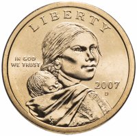 Купить США 1 доллар 2007 "двор D"
