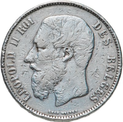 купить Бельгия 5 франков 1870