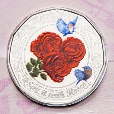 купить Острова Кука 1 доллар 2011 "Розы"