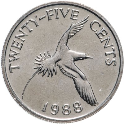 купить Бермуды 25 центов (cents) 1988