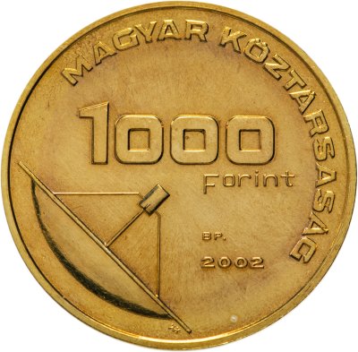 купить Венгрия 1000 форинтов 2002 "Меркурий / Шпионская монета-контейнер"