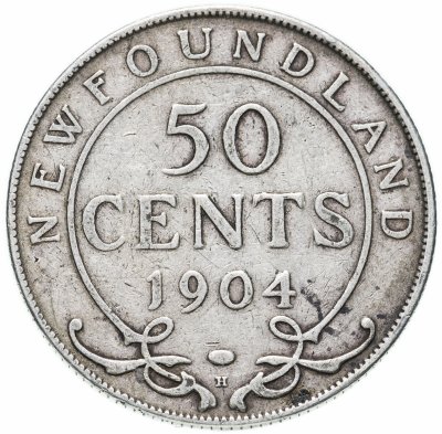 купить Ньюфаундленд 50 центов (cents) 1904