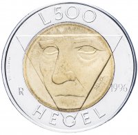 купить Сан-Марино 500 лир 1996 "Фридрих Гегель"