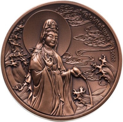 купить Самоа 1/2 доллара 2020 "Богиня Авалокитешвара" в футляре с сертификатом