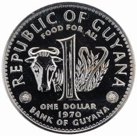 купить Гайана 1 dollar (доллар) 1970 "FAO (ФАО)"