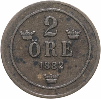 купить Швеция 2 эре (ore) 1882