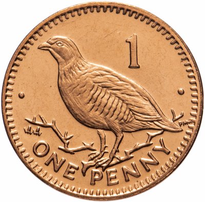 купить Гибралтар 1 пенни (penny) 2000