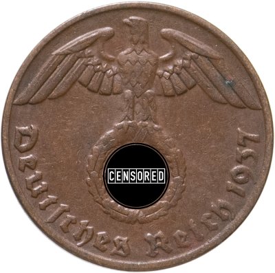 купить Германия (Третий Рейх) 1 рейхспфенниг (reichspfennig) 1937 A