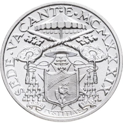 купить Ватикан 5 лир (lire) 1939 "Вакантный престол"