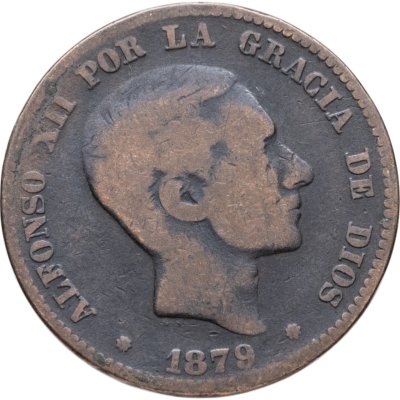 купить Испания 10 сентимо (centimos) 1879