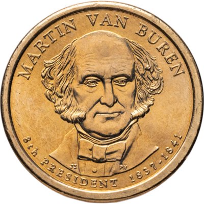 купить США 1 dollar (доллар) 2008 "Мартин Ван Бюрен (8-й президент США)", знак монетного двора "P" - Филадельфия