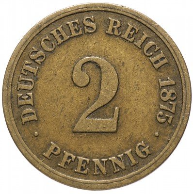 купить Германия 2 рейх пфеннига 1875 "А"