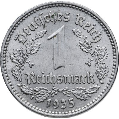 купить Германия, Третий Рейх 1 рейхсмарка 1936, знак монетного двора: "A" - Берлин
