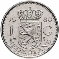 Купить Нидерланды 1 гульден (gulden) 1967-1980