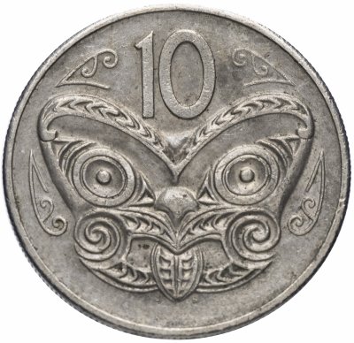 купить Новая Зеландия 10 центов (cents) 1970-1985, случайная дата