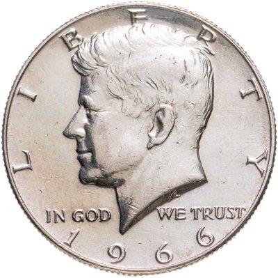 купить США 50 центов (1/2 доллара, half dollar) 1966