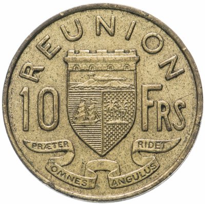 купить Реюньон (заморский регион Франции) 10 франков (francs) 1955