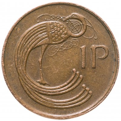 купить Ирландия 1 пенни (penny) 1988-2000 магнетик, случайная дата