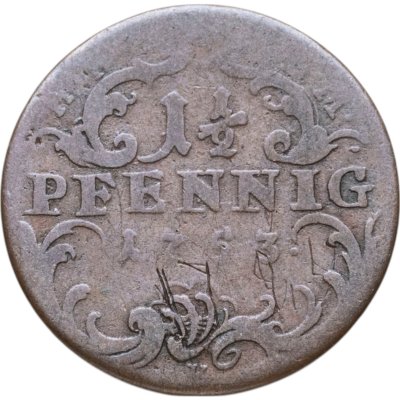 купить Саксония `1 1/2 пфеннига 1753